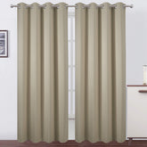 LEMOMO front view beige panels showing full-coverage and neutral decor benefit