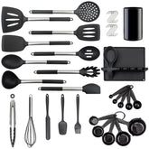 LeMuna front view of complete utensil set showing organized tools and packaging benefit