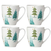 Lenox mug set front packaging showing coordinated holiday design and gifting appeal