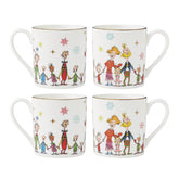 Lenox mug set front view showing festive Grinch artwork and cheerful appeal
