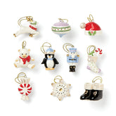 Lenox front view of packaged 10-piece ornament set showing elegant presentation and gifting appeal