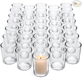 LETINE clear glass votive front packaging shows bulk value and readiness