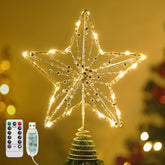 Lewondr gold star front view showing radiant LEDs and elegant shape