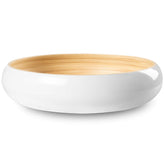 LEXA front view showing white bamboo bowl and elegant packaging for gifting