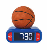 LEXiBOOK front view basketball clock showing playful design and easy bedside use