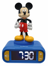 LEXiBOOK Mickey front view showing playful design and easy-to-read clock face for kids