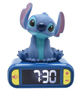 LEXiBOOK Stitch front view showing clock face and character design benefit cheerful bedside look