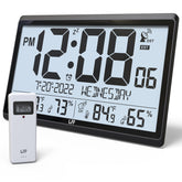 LFF front display showing large time and temperature for quick reading