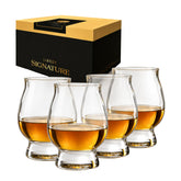 Libbey bourbon trail glasses front packaging showing set of four, professional presentation benefit
