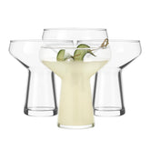 Libbey front view of stemless margarita glass showing elegant silhouette and presentation benefit