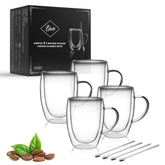 LIBWYS front view of four boxed glass cups showing elegant packaging and gift-ready design