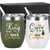 Lifecapido tumblers front view in white and army green showing durable finish and gift appeal