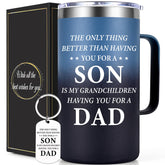 Lifecapido gradient mug front view showing modern design and gift-ready look