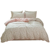 LifeTB front view duvet cover showing floral pattern and pink tones, adds fresh style
