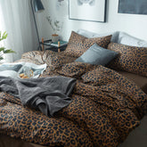LifeTB comforter front view showing leopard print and cozy appeal