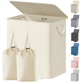 Lifewit front view showing dual compartments and closed lid for tidy storage