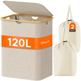 Lifewit front view of large laundry basket showing capacity and clean look