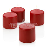 Light In The Dark front-facing four-pack showing red apple cinnamon pillars and sizing benefit