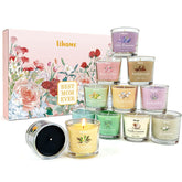 Lihome front packaging showing full 12-candle gift box and presentation benefit