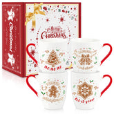 LIKAJON mug set front packaging shows festive box, perfect gift presentation