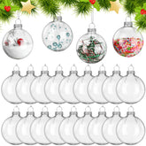 Liliful clear glass ornaments front packaging showing 24-piece set and neat presentation