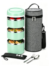 Lille Home front packaging showing compact stackable lunch box with benefits