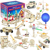 LINAYE front packaging showing festive STEM advent calendar and 24 numbered doors