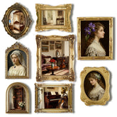 Lineshading antique gold frames front display showing ornate design and cohesive look