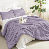 Litanika comforter front view showing smooth finish and cozy appeal