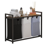 LIVEHOM front view showing three compartments and tidy organization benefit