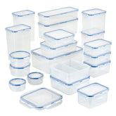 LocknLock front packaging showing full 38-piece set and organized storage benefits