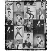 LOGOVISION Elvis blanket front display showing clear collage art and vibrant colors