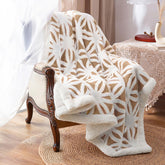 LOMAO blanket front view showing smooth fabric and cozy appeal for living rooms