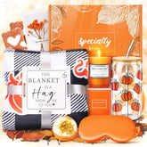 LOMEVE gift box front view showing festive pumpkin pattern and presentation benefit