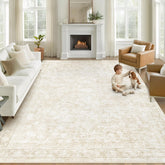 losbulake front view 8x10 rug showing vintage floral design and cozy benefit