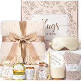 loscola basket front overview showing curated comfort items and welcome impression