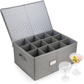 LotFancy front view showing hard-shell case protecting glassware