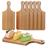 Lounsweer front view of six acacia boards showing tidy storage and coordinated appearance