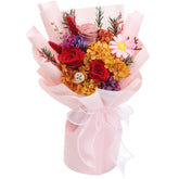 lovenfold boxed bouquet front view showing elegant gift-ready packaging and instant presentation