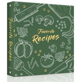 LuBudingJoy front cover waterproof binder protects recipes and looks elegant