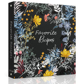 LuBudingJoy recipe binder front cover showing waterproof hardcover and pattern, protects recipes