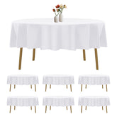 luccido front packaging shows six 90-inch white tablecloths, consistent branding and value