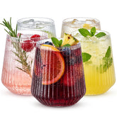 Lueumxc front view of 40-pack clear glasses showing value and convenience