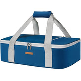 LUNCIA front view showing tote and secure zipper for safe transport
