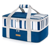 LUNCIA front view of carrier showing dual compartments and durable exterior for organized transport