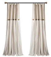Lush Decor front panel view showing linen-look fabric and color-block benefit