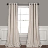 Lush Decor front view of wheat curtains showing full coverage and style
