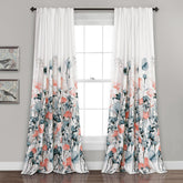 Lush Decor front view of floral panels adds soft color and curb appeal
