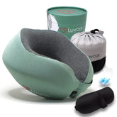Luvcor front view of Imperial Green pillow bundle showing full kit and benefit portability