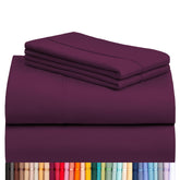 LuxClub front packaging showing 4-piece queen set and easy selection